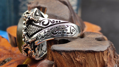 THE HUSAİN mosque Special design Islamic Ring for Men